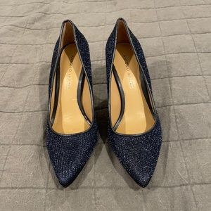 Navy blue high heels. Only worn a few times.
